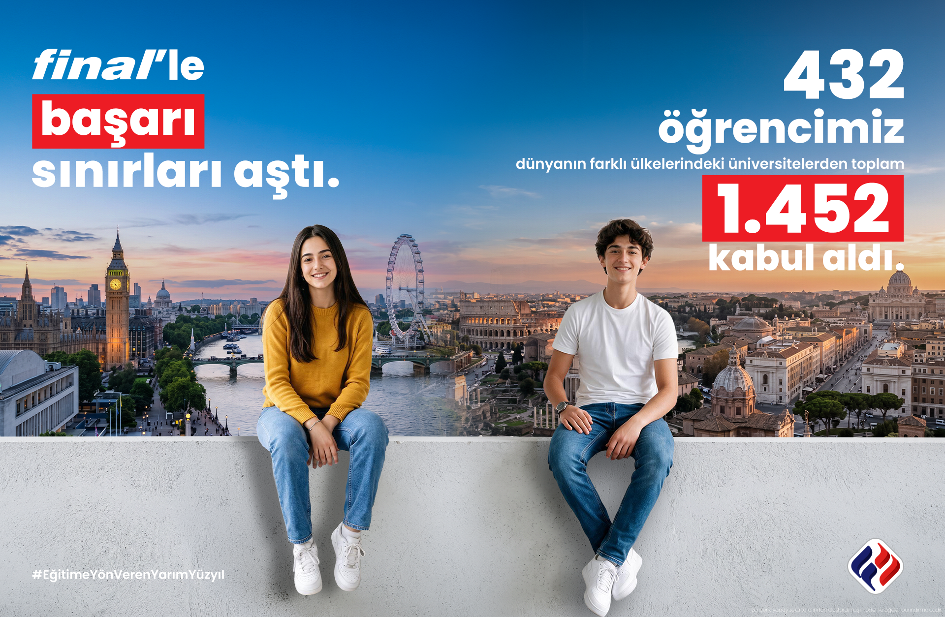 45 yıllık eğitim deneyimiyle, Final Okulları geleceğe yön veriyor. STEM, Girişimcilik ve Dijital Dönüşüm programlarımızla tanışın.
